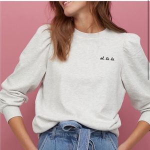 [H&M] Ooh La La Crewneck Sweatshirt